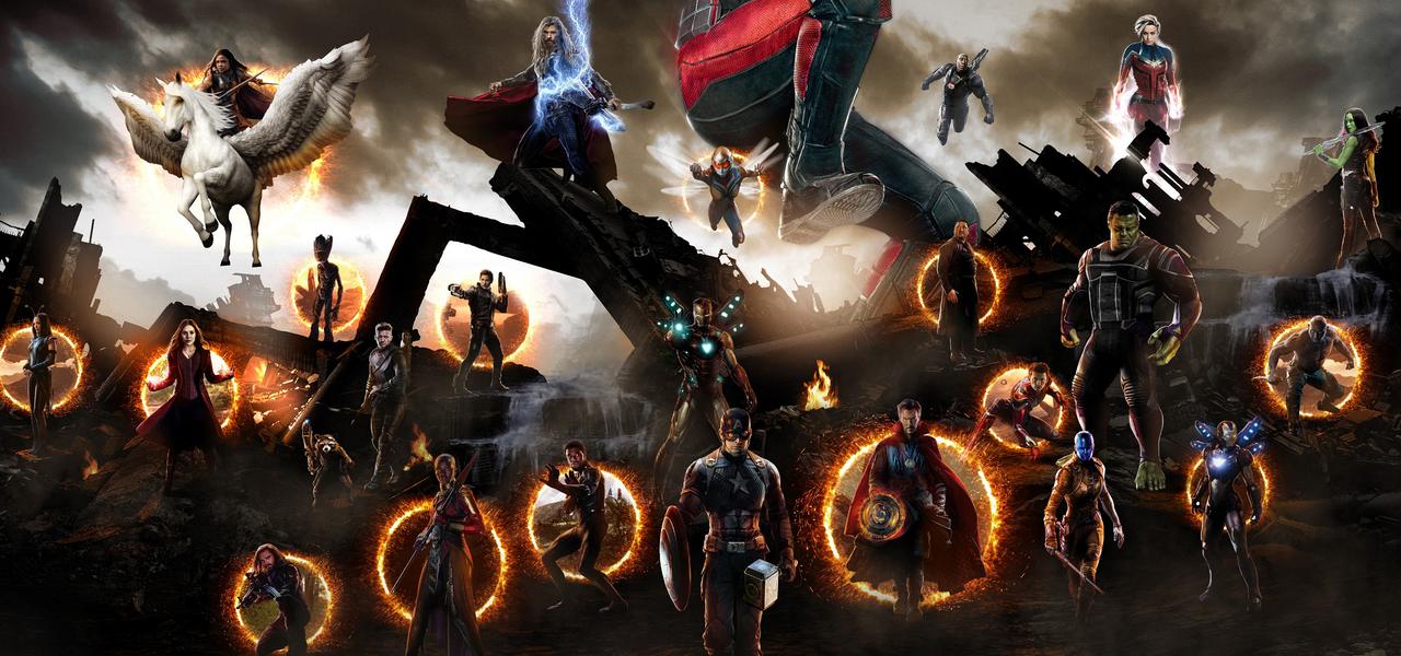 Scene evoking the aftermath of the five-year Blip in Avengers: Endgame