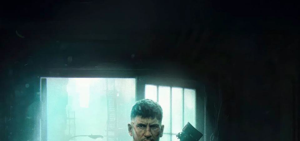 Spider-Man and Frank Castle face off in the street after the Punisher opens fire on the armored truck.