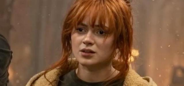 Sadie Sink in character as Jean Grey in a tense Damage Control facility scene from Brand New Day