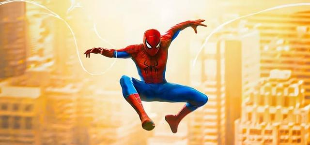 Spider-Man leaping across the New York City skyline in Spider-Man: Brand New Day